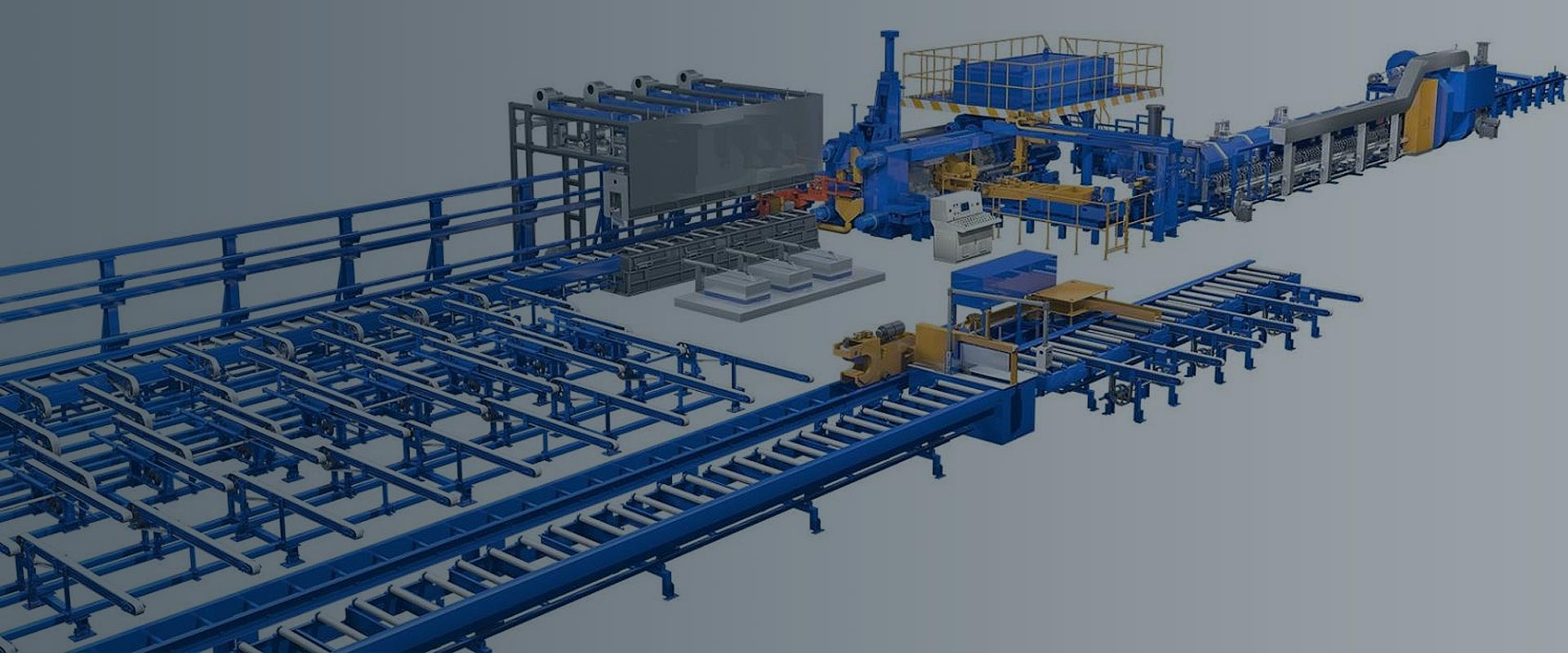 Linea di produzione di profili in alluminio